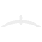 Ekena Millwork Archdale Architectural Grade PVC Gable Bracket, 84"W x 24 1/2"H x 2"D x 6"F, 7/12 Pitch GBP084X25X0206ARC00 - alternate 2